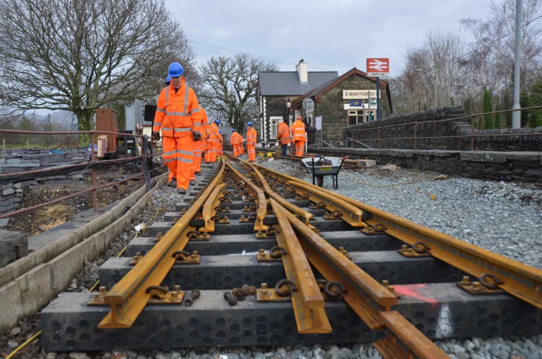 Ffestiniog Railway use milk bottles in new railway sleepers