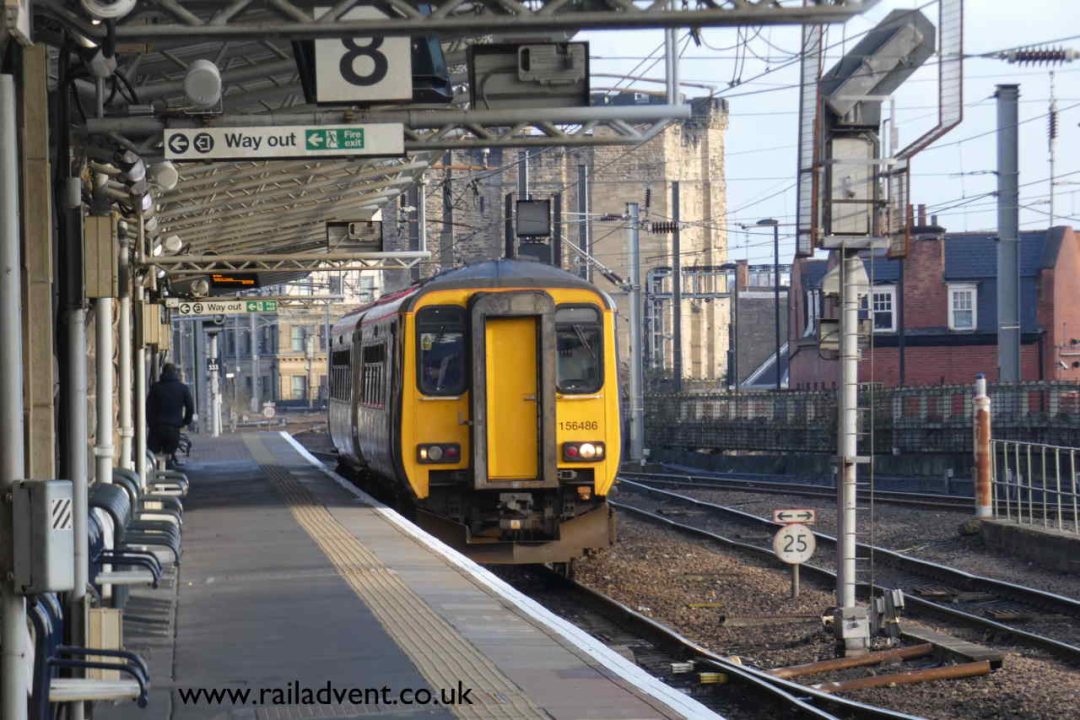 Class 156 at Newcastle