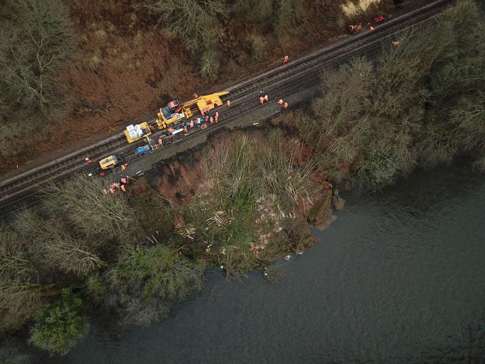 Kilmarnock landslip repair work begins