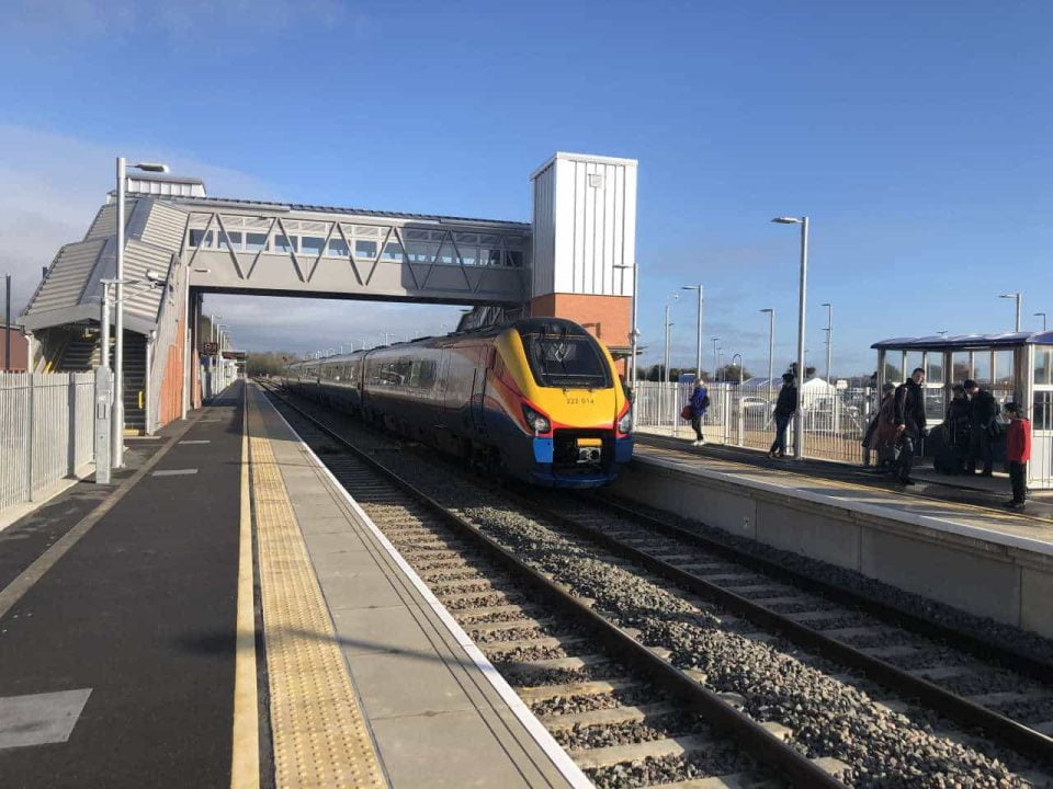 New platform at Market Harborough