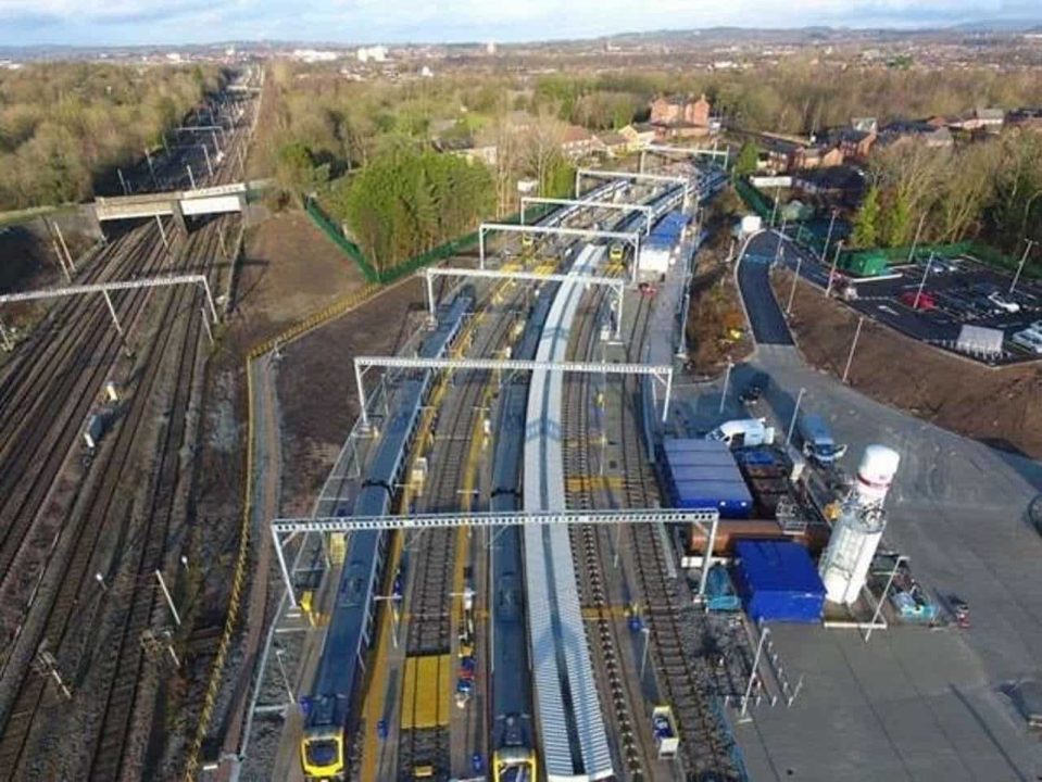 Northern Train depot in wigan