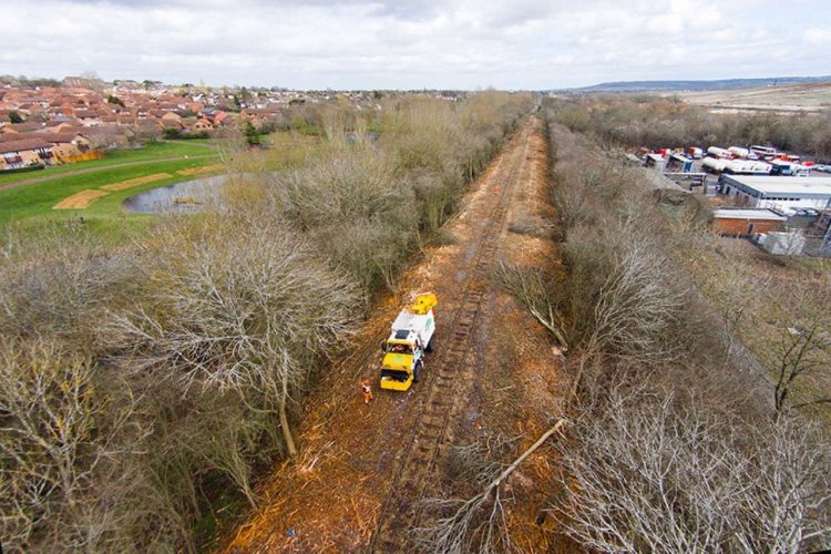 A currently disused section of East West Rail