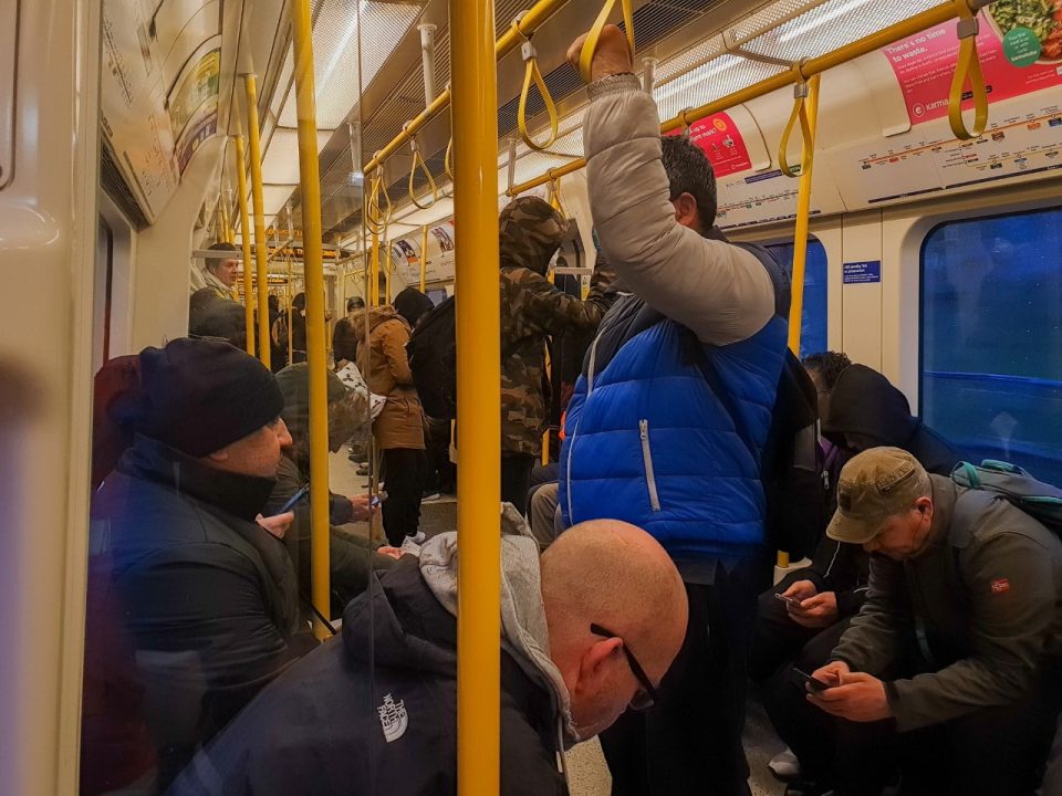 London Underground packed tube