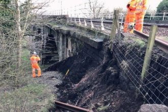 West Coast Main line closure TONIGHT as temporary fix to landslip is completed