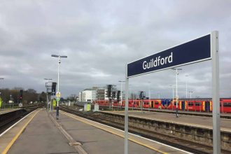 Pedestrians barred from Guildford footbridge from December