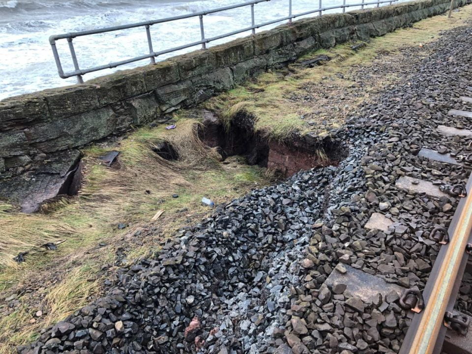 Parton Bridge Damage Cumbrian Coast