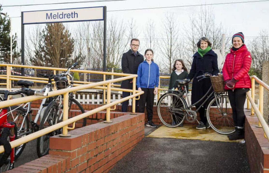 meldreth station cycle storage