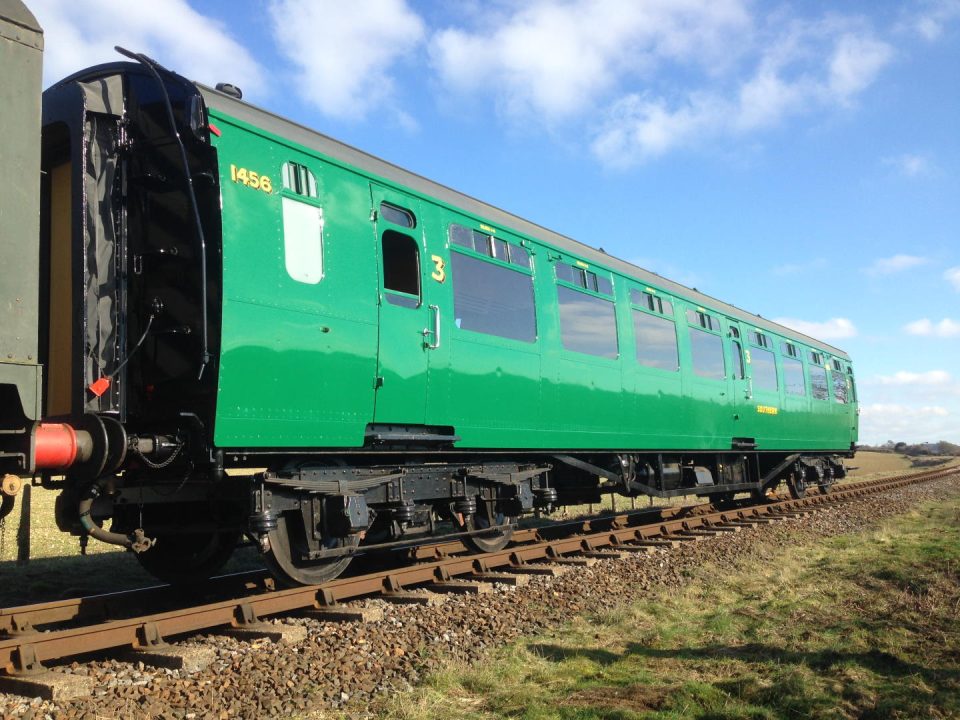 Bulleid carriage 1456 in Service // Credit MHR