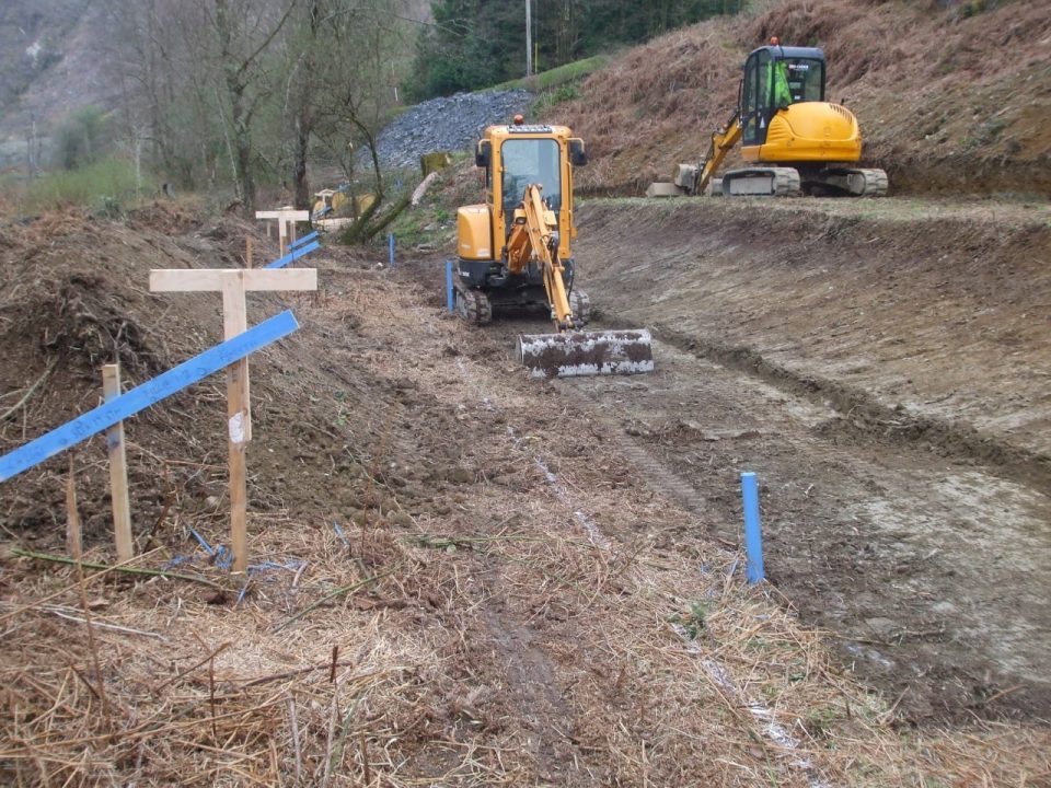 Extension work at the Corris Railway