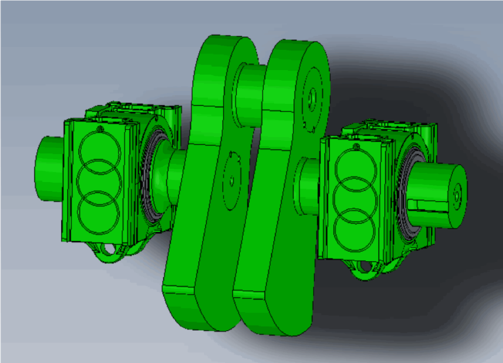 Crank Axle Assembly // Credit B17 Steam Locomotive Trust