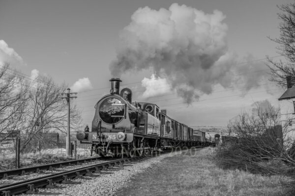 Taff Vale 85 departs Keighley - Keighley and Worth Valley Railway