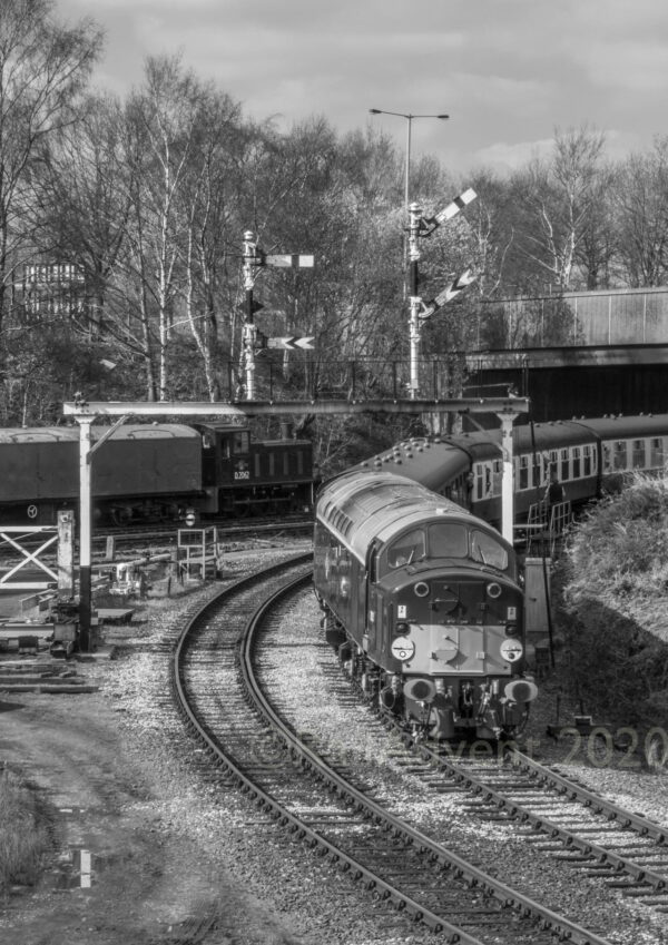 D213 Andania departs Bury Bolton Street - East Lancashire Railway