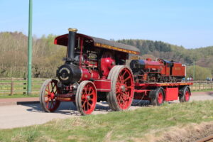 River Mite and steam traction engine