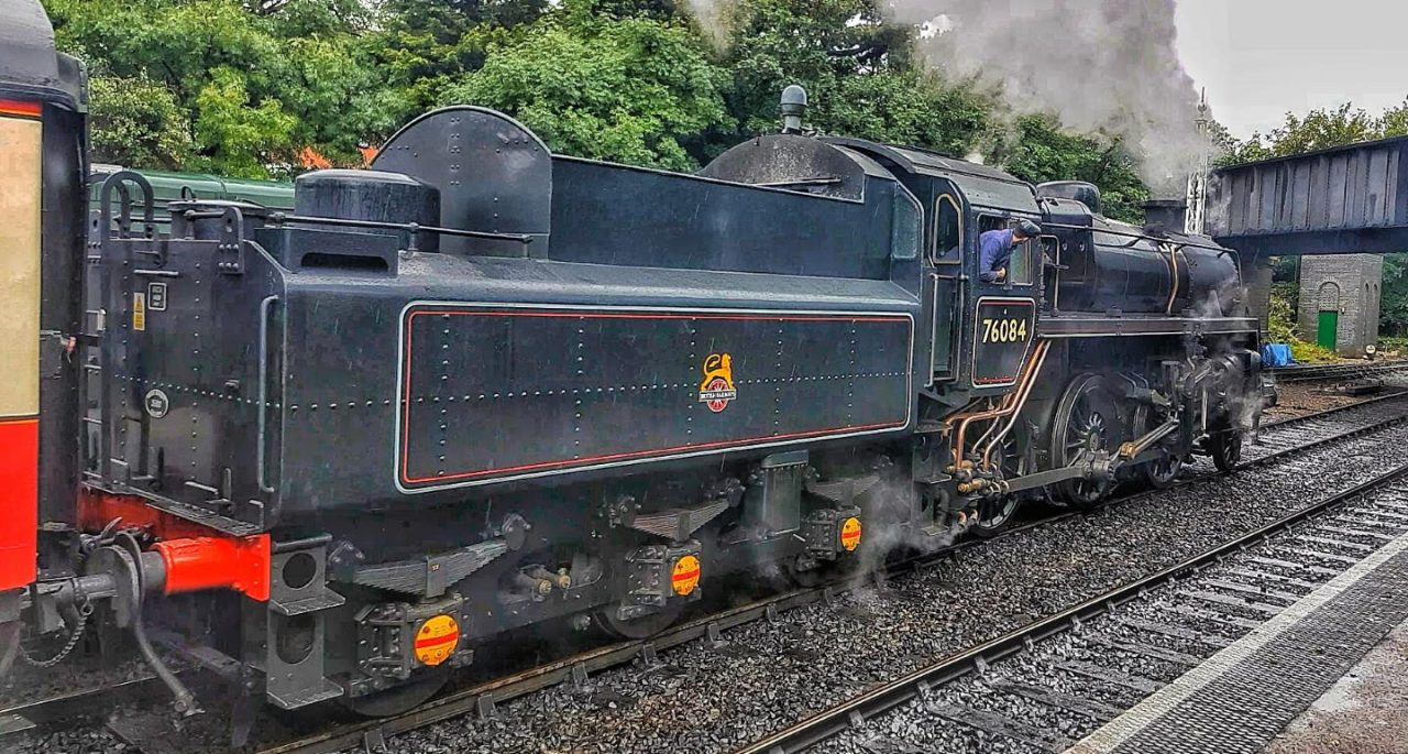 BR Standard 4 4-6-0 No.76084 Departing Sheringham Station // Credit Jamie Duggan, RailAdvent