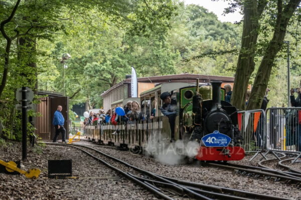 Mad Bess departs Woody Bay - Ruislip Lido Railway