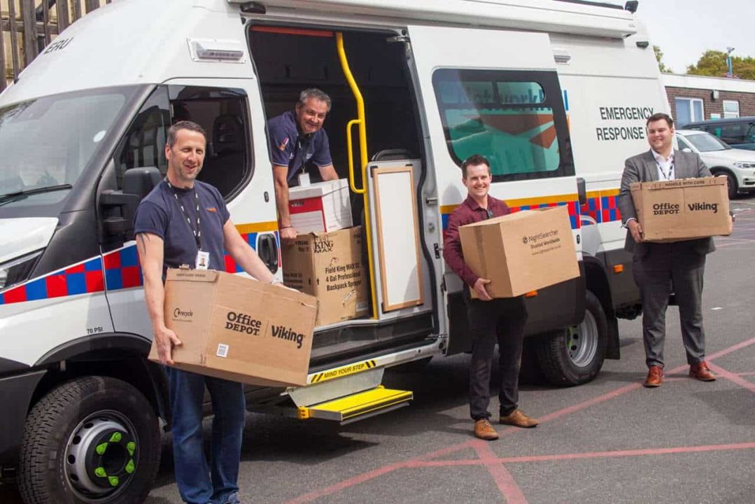 network rail donates PPE to Doncaster Royal Infirmary