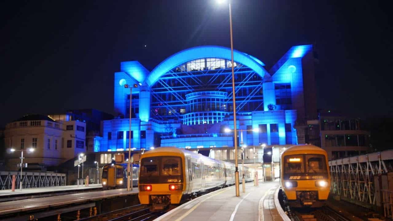 network rail station, celebrity announcements including Gary Lineker