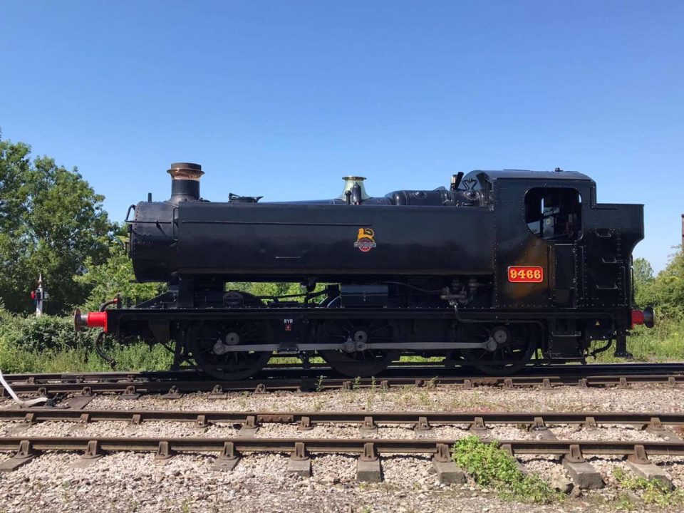 9466 cleaned ready to leave the Gloucestershire Warwickshire Railway