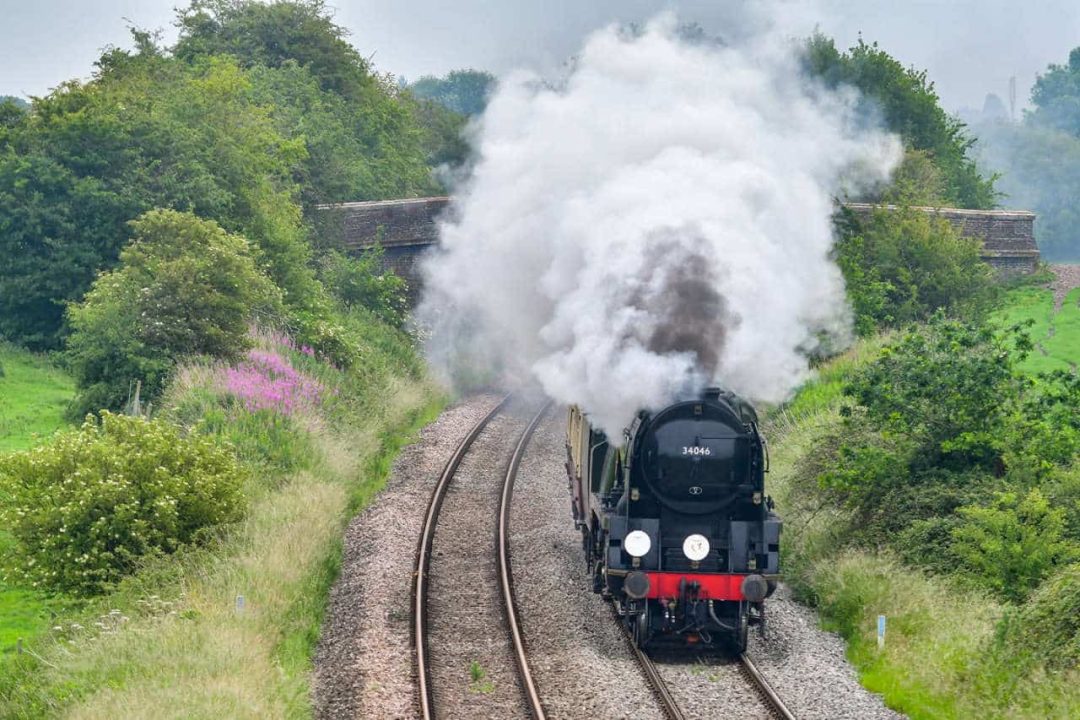 34046 Braunton on test between Crewe and Chester