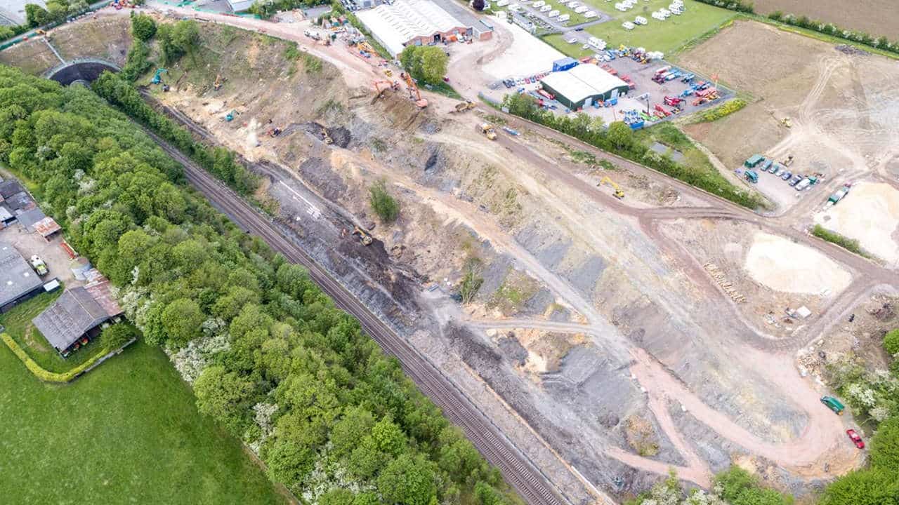 Harbury Tunnel embankment Chiltern