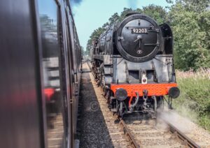 92203 Black Prince stands at Holt - North Norfolk Railway