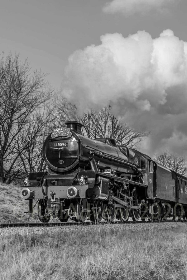 45596 Bahamas heads up GN Straight - Keighley and Worth Valley Railway