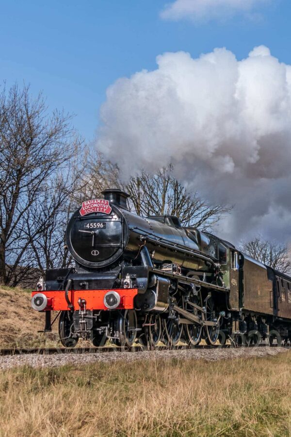 45596 Bahamas on the Keighley and Worth Valley Railway. // Credit: RailAdvent