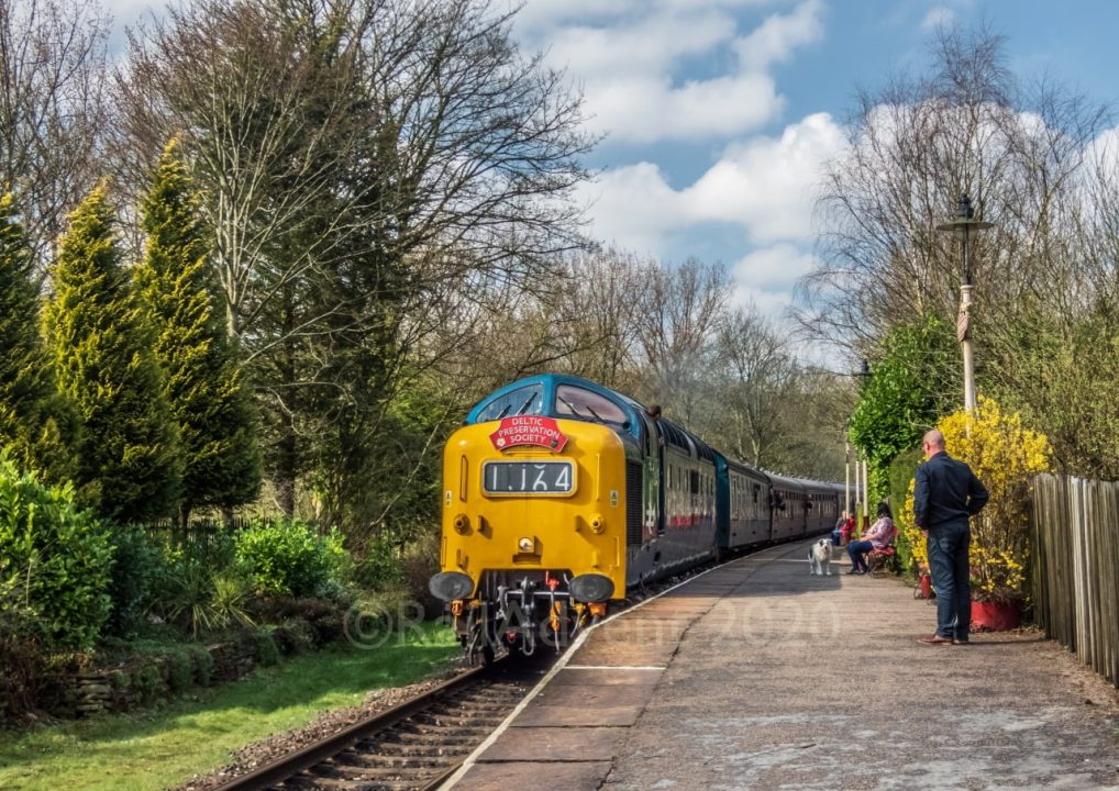 55009 Alycidon passes through Summerseat - East Lancashire Railway