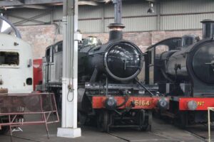 5164 awaiting overhaul at Barrow Hill Roundhouse