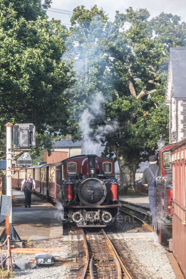 David Lloyd George at Minffordd - Ffestiniog Railway