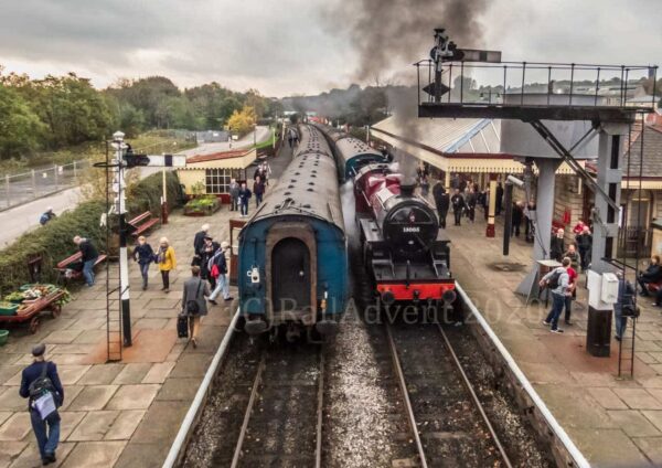 Crab 13065 awaits departure at Ramsbottom - East Lancashire Railway