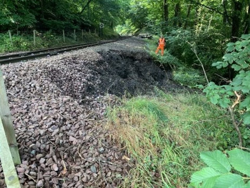 Landslip causes £100,000 repairs on the Bo'ness and Kinneil Railway