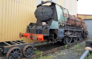 34070 "Manston" at Tyseley Locomotive Works // Credit SLL