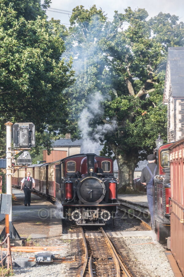 David Lloyd George at Minffordd - Ffestiniog Railway