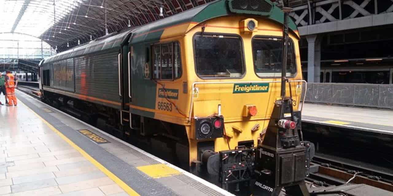 RILA on freight train at Paddington