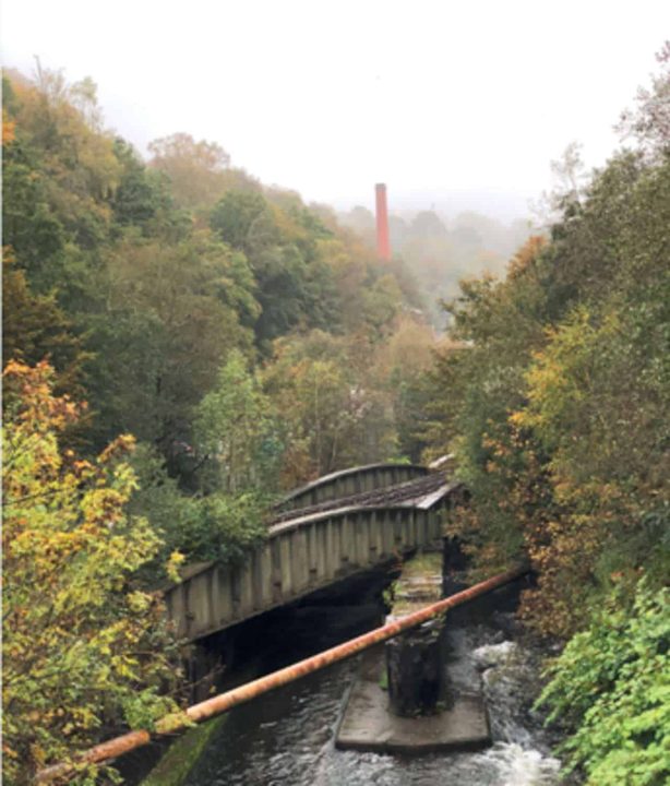 River Ebbw railway bridge in Crumlin