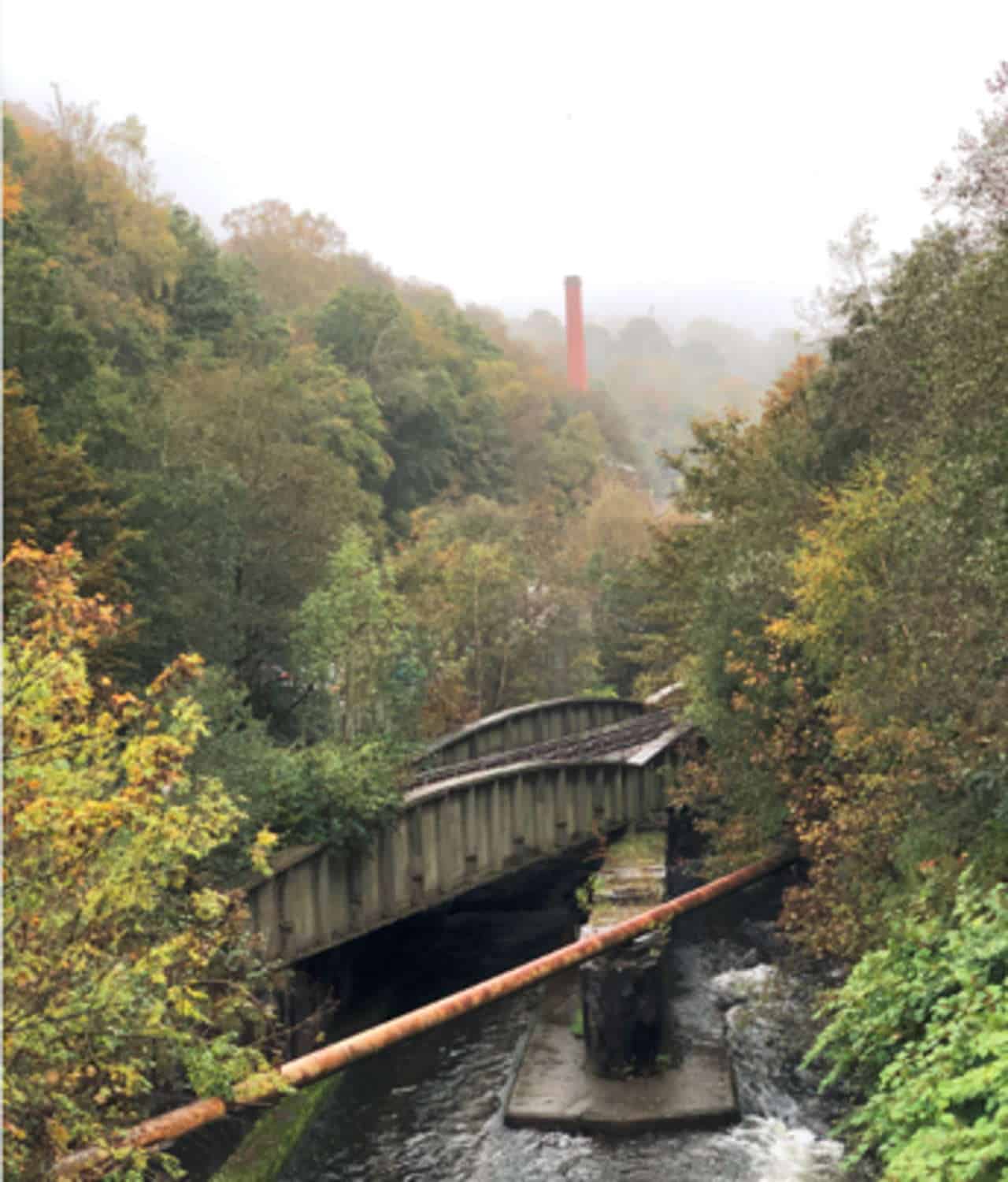 River Ebbw railway bridge in Crumlin