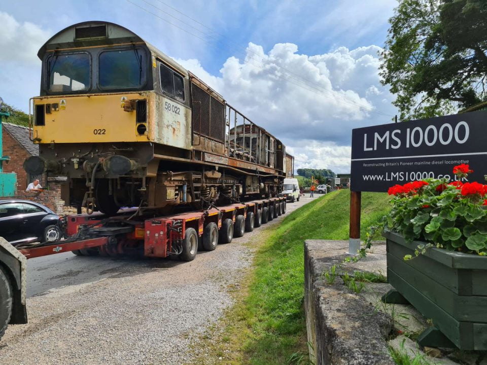 58022 arriving at the Ecclesbourne Valley Railway