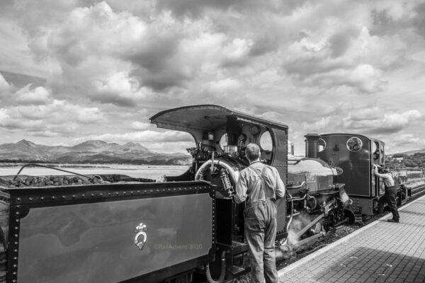 Linda and Lyd at Porthmadog - Ffestiniog Railway