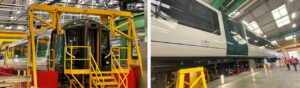 New trains for London Northwestern Railway undergoing construction