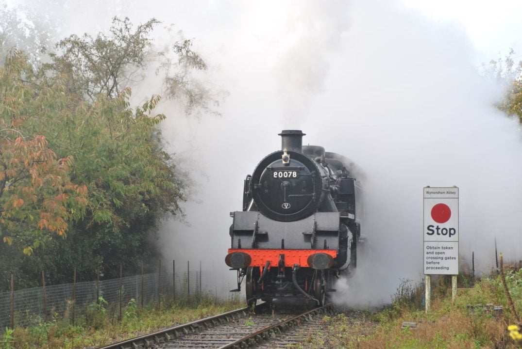 80078 departs Wymondham