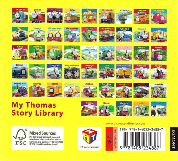 Thomas & Friends Book 41 Arthur Back Cover