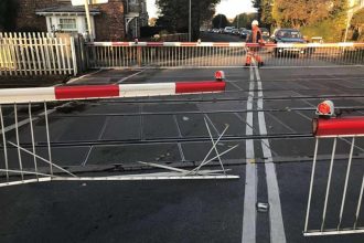 Use level crossings safely warning after driver hits barrier in East Yorkshire