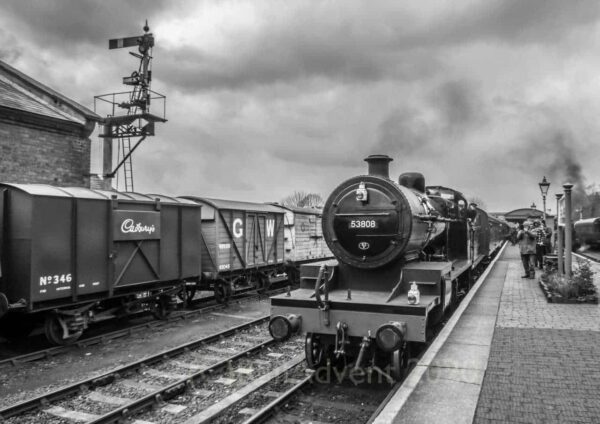 53808 arrives at Bewdley on the Severn Valley Railway