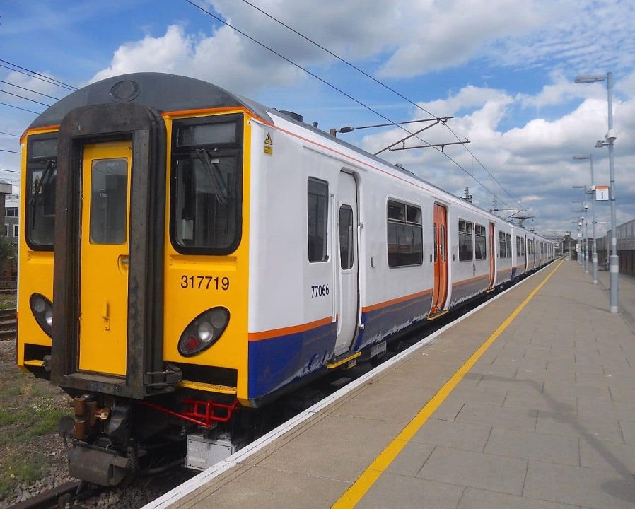 London Overground Class 317719 at Romford