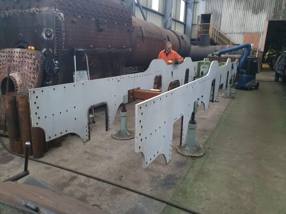 GER 789’s frames positioned for assembly