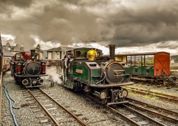 Merddin Emrys and Earl of Merioneth at Porthmadog