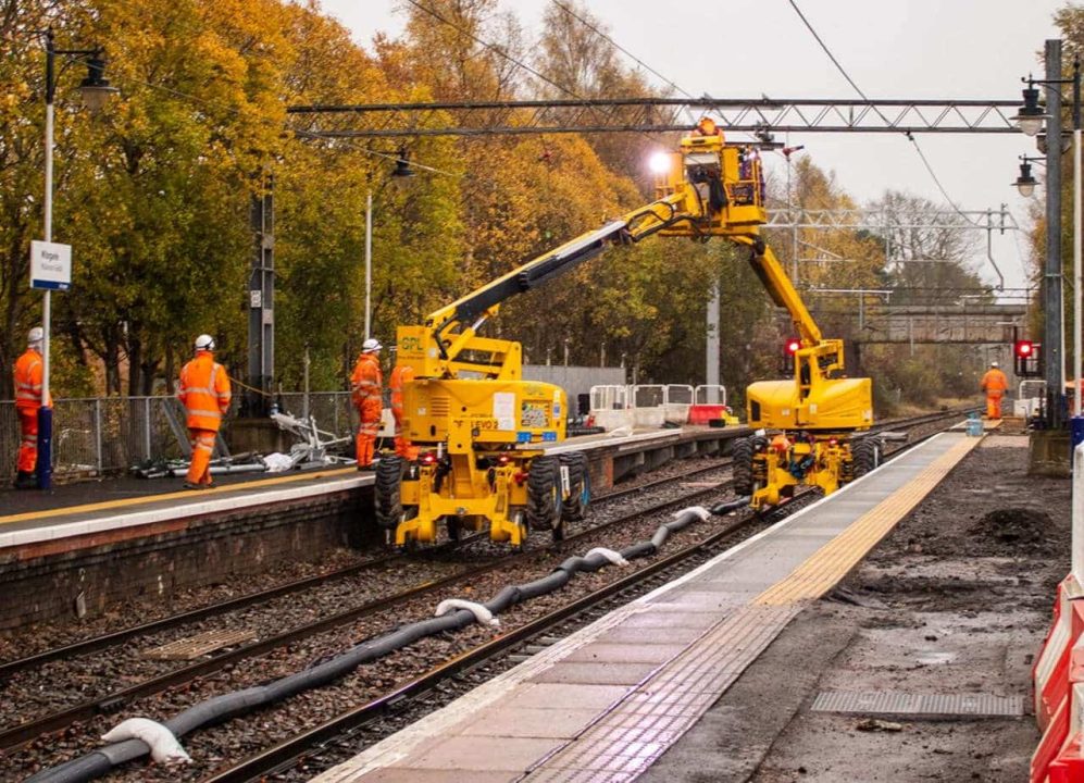 Milngavie platform works