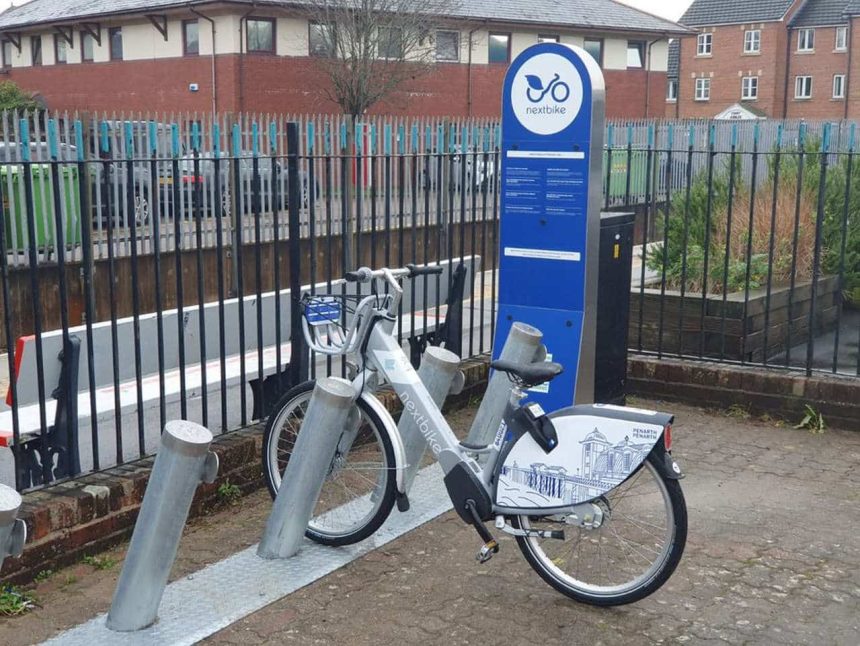 First electric bike sharing scheme in Wales at Penarth Railway Station