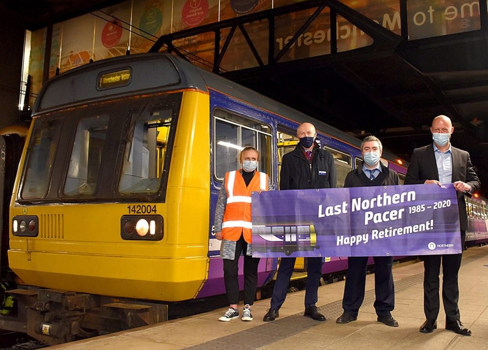 Northern Pacer 142004 at Manchester Victoria